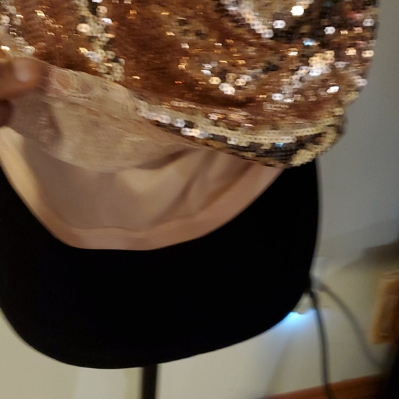 Sequins camisole in nude Peach colour - Picture 10 of 10
